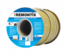 Уплотнитель REMONTIX черный пром. D-профиль 12*10 , 50м шт (10130050/060217/0000431/1, ПОЛЬША)