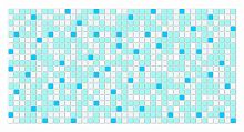 Панель ПВХ Мозаика Синяя 955×480 мм