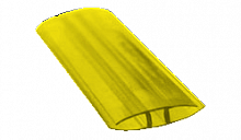 Профиль поликарбонатный ROYALPLAST НР соединительный  10 мм, Желтый 6 м