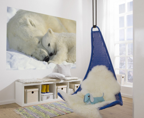 1-605 Фотообои KOMAR "Белые медведи" 184смх1,27м бумажные фото 2