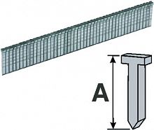 Скобы закаленные Профи, "гвозди" для степлера 10 мм 1000 шт.