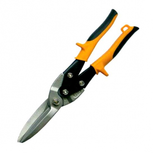 Ножницы по металлу удлиненные CrV, прорезинные ручки, прямые 290 мм